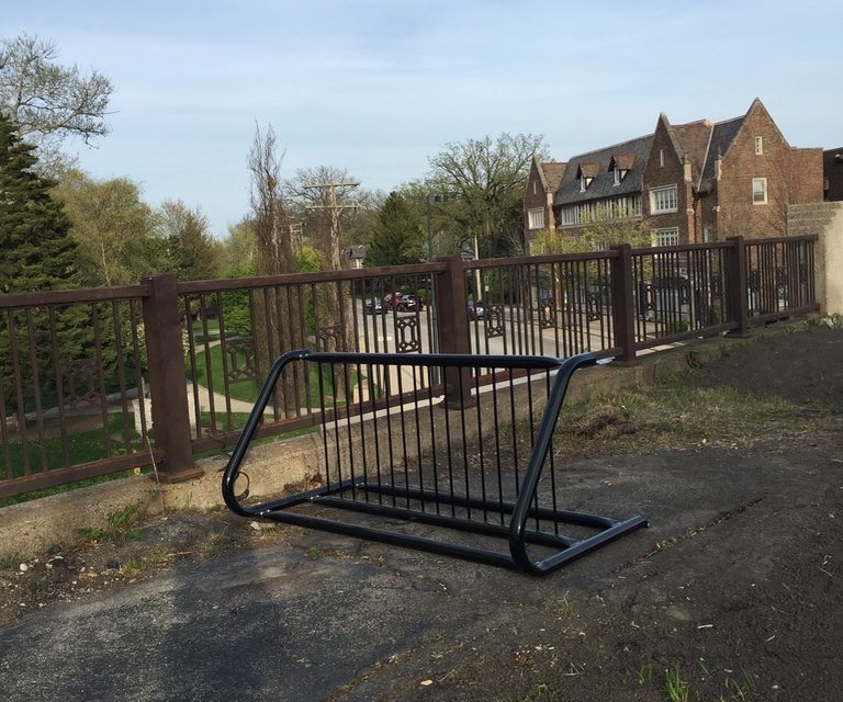 New Bike Rack on the Green Bay Trail